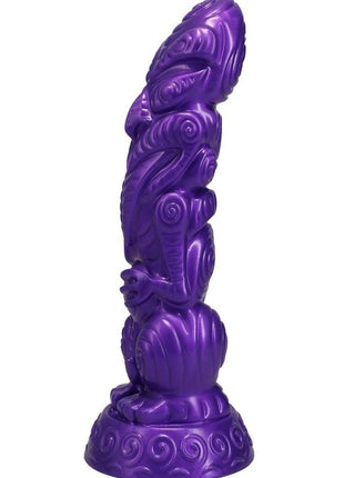 Polynesian Pleasure Idols Uhane Ino Spirit Idol Rechargeable Silicone Vibrating Dildo with Remote - Purple