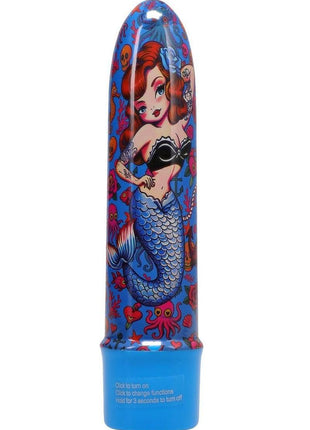 Polynesian Pleasures Mervibes Into The C Vibrator - Blue - 5in