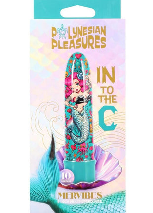 Polynesian Pleasures Mervibes Into The C Vibrator - Teal - 5in
