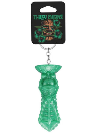 Polynesian Ti-Key Chains Mala Ma'ona Earth Idol - Green