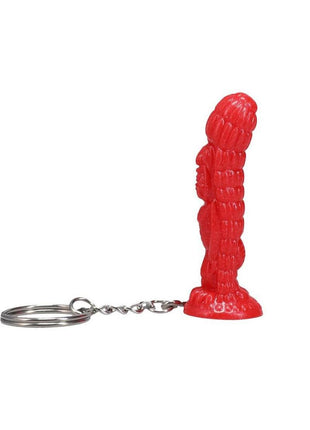 Polynesian Ti-Key Chains Ula Make Fire Idol - Red