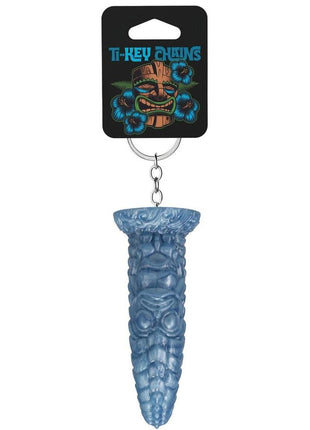 Polynesian Ti-Key Chains Wai Lealea Water Idol - Blue