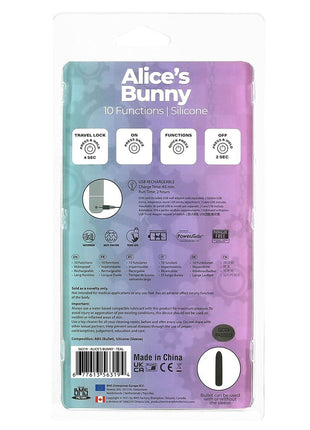 Powerbullet Alice's Bunny Silicone Rechargeable Rabbit Vibrator