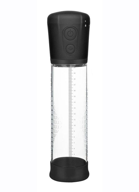 Powerbullet Got Big Dick Automatic Penis Pump - Black/Clear