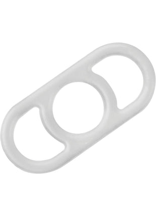 Precision Pump Erection Enhancer Silicone Cock Ring - Clear