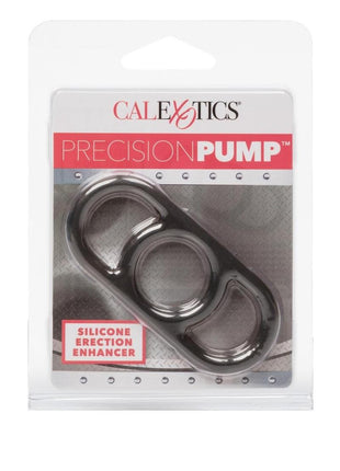 Precision Pump Erection Enhancer Silicone Cock Ring - Smoke