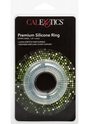 Premium Silicone Cock Ring - Clear - XLarge