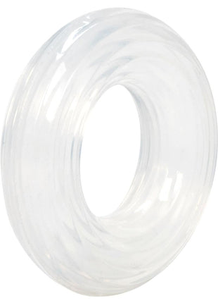 Premium Silicone Cock Ring - Clear - Large
