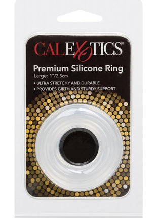 Premium Silicone Cock Ring - Clear - Large