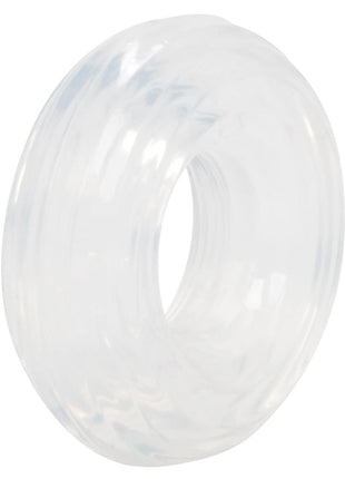 Premium Silicone Cock Ring - Clear - Medium