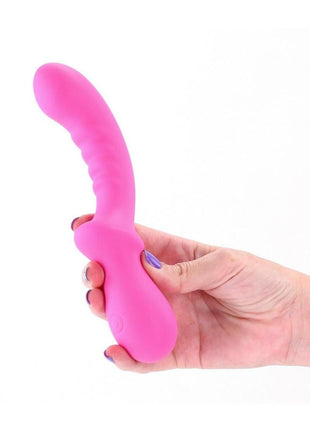 Pretty In Pink Peony Rechargeable Silicone G-Spot Vibrator