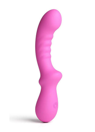 Pretty In Pink Peony Rechargeable Silicone G-Spot Vibrator - Pink