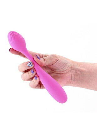 Pretty In Pink Rose Rechargeable Silicone Poseable Vibrator