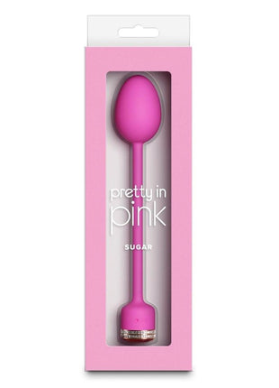 Pretty In Pink Sugar Rechargeable Silicone Vibrating Egg - Pink