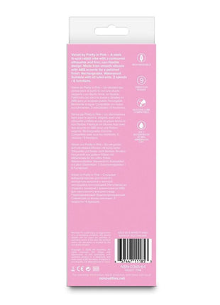 Pretty In Pink Velvet Rechargeable Silicone G-Spot Rabbit Vibrator