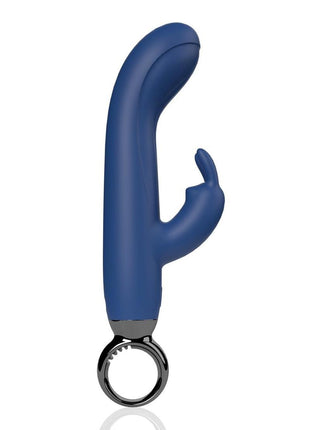 Primo Rabbit Rechargeable Silicone Vibrator - Blue/Navy