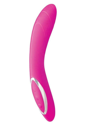 Princess Dynamic Heat Rechargeable Silicone Vibrator with Clitoral Stimulator - Pink
