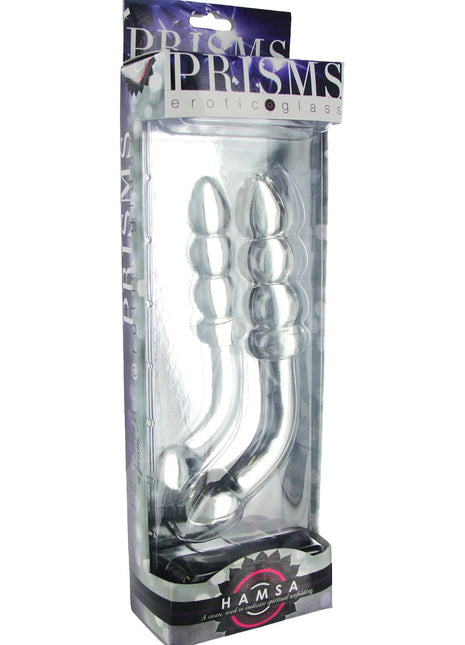 Prisms Erotic Glass Hamsa G-Spot Glass Wand - Clear