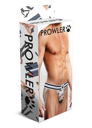 Prowler Leather Pride Jock - Black/White - Large