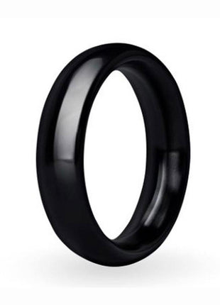 Prowler Red Aluminum Cock Ring - Black/Metal - 45mm
