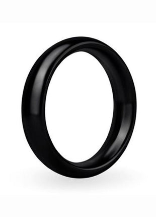 Prowler Red Aluminum Cock Ring - Black/Metal - 50mm
