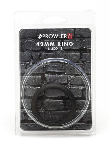 Prowler Red Silicone 42mm Cock Ring - Black