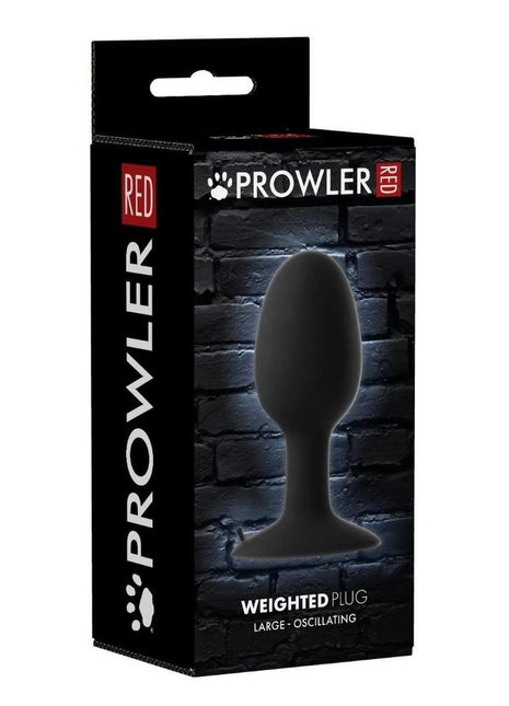 Prowler Weighted Butt Plug - Black - Large