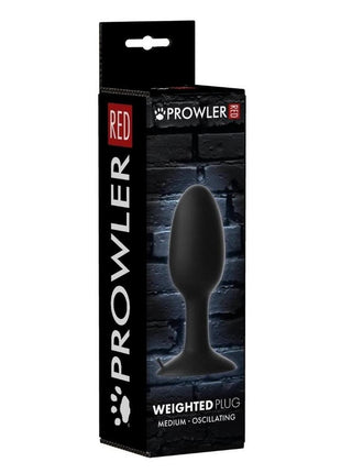 Prowler Weighted Butt Plug - Black - Medium