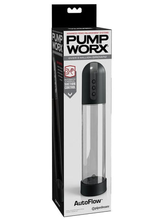 Pump Worx Auto Flow Rechargeable Dual Control Suction Pump System - Black/Clear