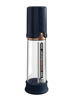 Pump Worx Max Boost Penis Pump - Blue/Clear