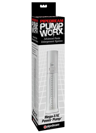 Pump Worx Mega-Vac Power Pump Advanced Penis Enlargement System - White