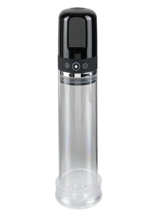 Pump Worx Rechargeable 3-Speed Auto-Vac Penis Pump - Black/Clear