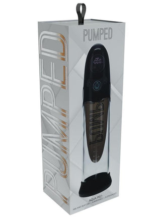 Pumped Aqua Pro Submersible Automatic Rechargeable Silicone Ai Tech Enhanced Penis Pump - Black