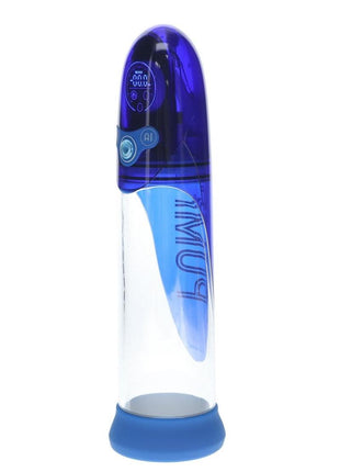 Pumped Aqua Pro Submersible Automatic Rechargeable Silicone Ai Tech Enhanced Penis Pump - Blue