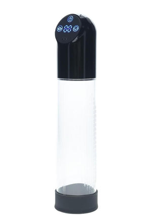 Pumped Automatic Waterproof Rechargeable Silicone Penis Pump - Black