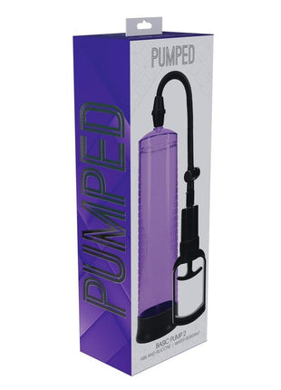 Pumped Basic Pump 2 Water Resistant Silicone Penis Pump - Purple