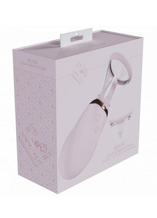 Pumped Boost Automatic 13 Speed Silicone Rechargeable Vulva and Breast Pump - Pink