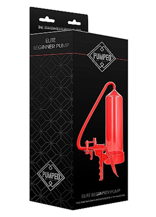 Pumped By Shots Elite Beginner Penis Pump - Red