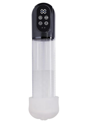 Pumped Engage 6 Function Automatic Rechargeable Penis Pump - Grey/Gun Metal