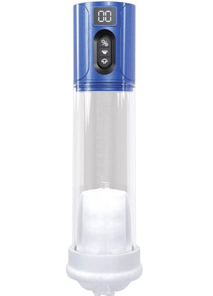 Pumped Hyperlift 7 Function Rechargeable Masturbator - Metallic - Blue
