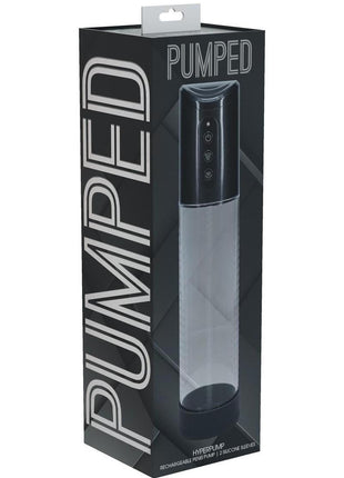 Pumped Hyperpump 3 Function Automatic Rechargeable Penis Pump - Grey/Gun Metal