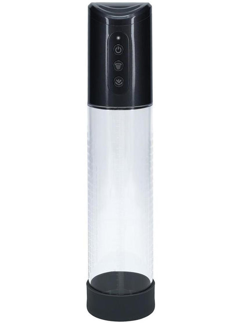 Pumped Hyperpump 3 Function Automatic Rechargeable Penis Pump - Grey/Gun Metal