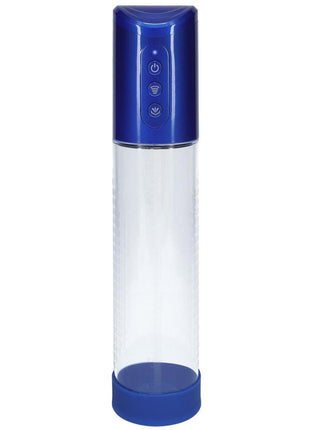Pumped Hyperpump 3 Function Automatic Rechargeable Penis Pump - Metallic - Blue