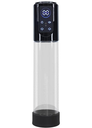 Pumped Megalift Automatic 6 Function Rechargeable Penis Pump - Black
