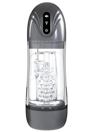 Pumped Sonicpull 10 Function Multimedia Enhanced Masturbator - Grey/Gun Metal