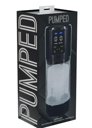 Pumped Ultralift 10 Function Rechargeable Masturbator - Grey/Gun Metal