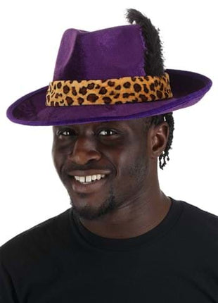 Purple Pimp Hat Costume Accessory