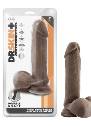 Dr. Skin Plus THICK Posable 9in Dildo