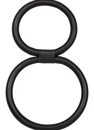 Quick Release Double Helix Cock Ring - Black