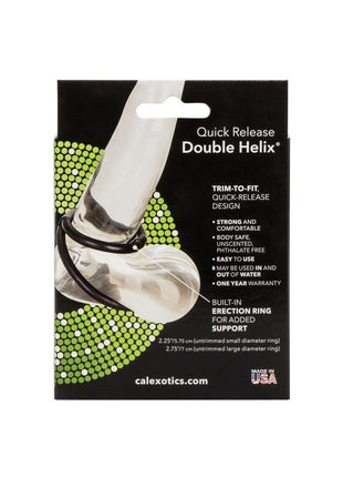 Quick Release Double Helix Cock Ring